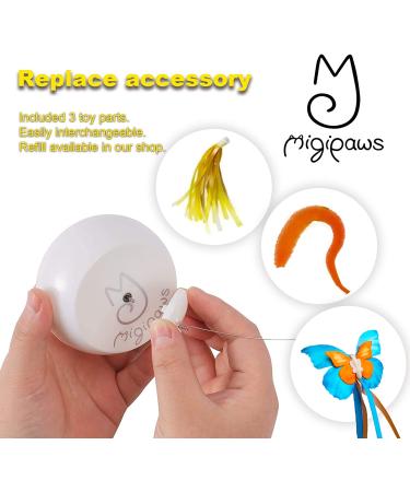 Migipaws Tunnel Cat Toy Set with Automatic Butterfly Play | Interactive Indoor Kitten Entertainment | Rechargeable & Innovative Design - Buy Online on SooperMarket.com