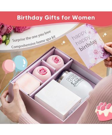 Birthday Gifts for Women - Spa Gift Basket with Wine Tumbler | Unique Gift for Her - Mom, Sister, Wife | Mother's Day, Birthday Ideas for Women Who Have Everything - Buy Online on SooperMarket.com