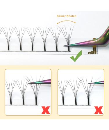 6D Eyelash Extensions C Curl 0.07mm - Long Foot Finished Compartments | Individual Lengths 8-15mm | Volume Technology - International Shipping - Buy Online on SooperMarket.com