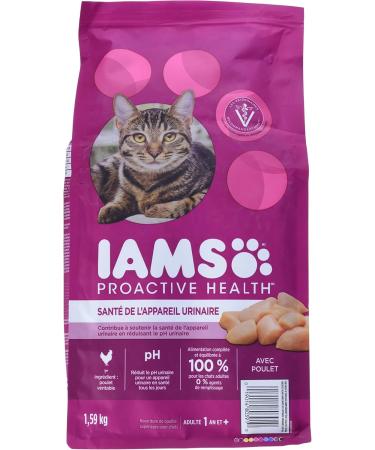 IAMS Proactive Health Dry Cat Food Adult - Urinary Tract Health - Chicken 1.59kg Bag Chicken 1.59 kg (Pack of 1) Urinary Tract - Buy Online on SooperMarket.com