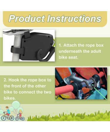 Yeria Tow Rope for Children - 2.5m Bike Traction Rope | Parent-Child Training & Towing Belt for MTB & Cycling - Buy Online on SooperMarket.com