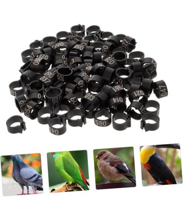 Angoily 300 Pcs Pigeon Anklet Duck Oyster Shell for Pigeon Identification Ring Network Management Bayonet 1.3X1.3CMx3pcs Blackx3pcs - Buy Online on SooperMarket.com