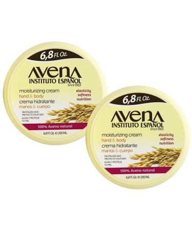 Avena Instituto Espa ol Moisturizing Cream Hand & Body Revitalizes and Protects your Skin 2-Pack Of 6.8 FL Oz each 2 Jars