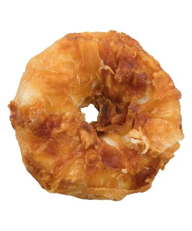 TRIXIE sugar-free and gluten-free chicken chewing rings "Denta Fun Chicken Chewing Rings 6 cm 2 pcs./110 g" - 31332 55 g (pack of 2)