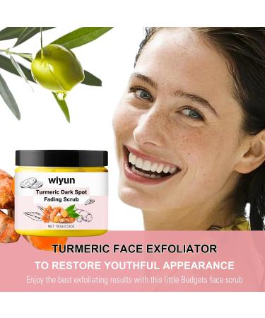 Turmeric Scrub Dark Spot Fading Turmeric Exfoliating Body Scrub Facial Peeling Brightening Exfoliating Scrubs Facial Scrub Exfoliator Natural Deep Cleansing Body Scrub Exfoliator Body Skin Care - Buy Online on SooperMarket.com