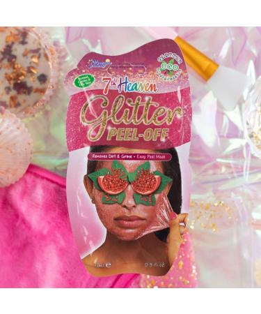 7th Heaven Glitter Easy Peel-Off Mask with Pressed Pomegranate Squeezed Blueberries and Crushed Cranberries to Remove Dirt and Grime Ideal for Normal Combo & Oily Skin - Buy Online on SooperMarket.com