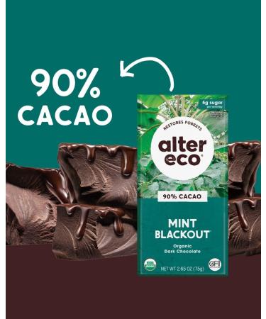 ALTER ECO Superdark Crisp Mint Chocolate Bar 90% 12 Pack brown - Buy Online on SooperMarket.com