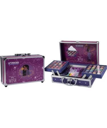 Lip Smacker Wish Makeup Traincase 50-pieces Kids Make-up Set for Girls with Colorful Lip and Face Palettes Nail Polishes Hair Accessories and Mirror Disney Princess Gifts for Endless Creativity - Buy Online on SooperMarket.com