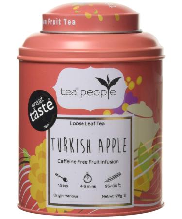 Tea People Turkish Apple 125 g Loose Leaf Tea in Tin Caddy Turkish Apple 125 g (Pack of 1)