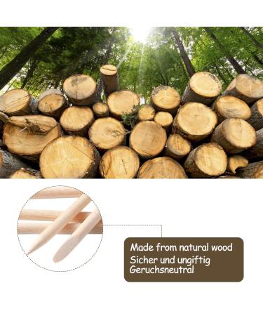 200 Pieces Orange Wooden Sticks & Double-Sided Rosewood Nail Files - Premium Manicure Tools for Nail Care - Buy Online on SooperMarket.com