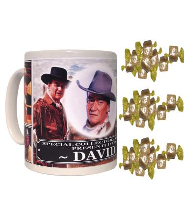 John Wayne Personalised Icon Gift Mug with Sweets