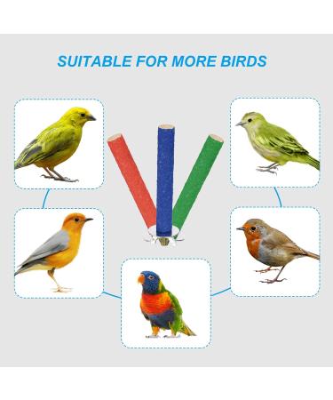 Patikil 0.6x7.9 Vogel Paw Bird Cage Stand - Ideal Accessories for Small Birds Parrots & Love Birds - Durable Wood Bars in Red - Buy Online on SooperMarket.com
