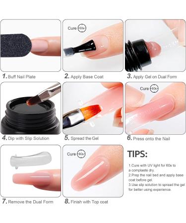 Layhou Gel Extension Nail Kit Polygel Nail Kit Nail Strengthen Gel UV/LED Nail Lamp Nail Dryer Base Coat Top Coat with Nail Brush Nail File Nail Clip Manicure Tools #1 - Buy Online on SooperMarket.com