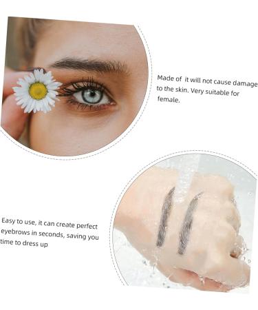 Baluue 9 Sheets Makeup Cosmetics Eyebrow Tattoos for Women Brow Makeup Grooming Shaping Authentic 21.50X14.50X0.10CM Black - Buy Online on SooperMarket.com