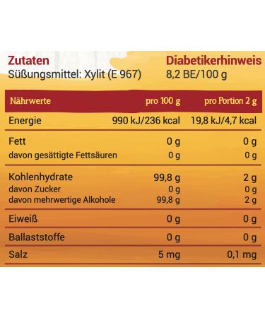 Steviola Xylitol - Birch Sugar 500g | Vegan Lactose-Free Sweetener for Food & Drinks | Sugar-Free Sweetness - Buy Online on SooperMarket.com