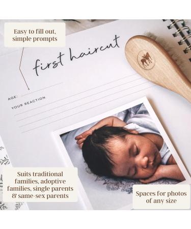 Unisex Baby Memory Book | Minimalist First Year Keepsake | Baby Milestones Scrapbook | Gender-Neutral Journal | Peachly - Buy Online on SooperMarket.com