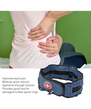 Inflatable Decompression Belt for Back Pain Relief | Professional Lumbar Support - Blue - Buy Online on SooperMarket.com