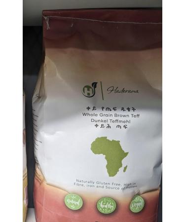 Whole Grain Brown Teff High in Fibre iron Gluten free healthy baking (5Kg Bag) - Buy Online on SooperMarket.com