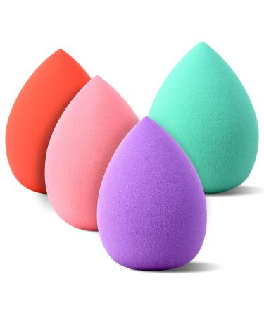 LYFONDYI Multi-colored Teardrop Beauty Makeup Sponge set of 4 Makeup blender for foundation powder liquid 4 pcs face blending pack