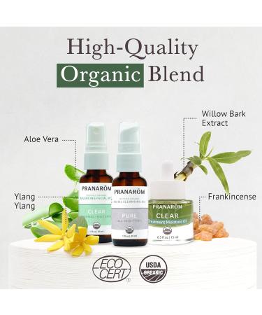 Pranarom Skincare Collection | 100% Pure Organic Essential Oils for Oily Skin - Cleanse Moisturize & Refresh - Buy Online on SooperMarket.com