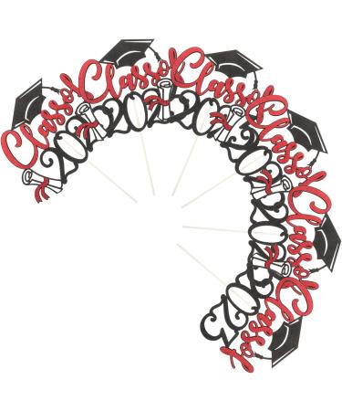 Warmhm 12 Pcs 2023 Graduation Arrangements Mw Graduation Party Cake Topper Graduation Dessert Toppers Graduation Picks Decor Ornament Grad Party Cupcake Topper Cake Supplies Paper Cup Red - Buy Online on SooperMarket.com