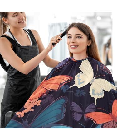 Kigai Butterfly Leaf Barber Cape - Waterproof Adjustable Hair Cutting Cape for Men & Women | Professional Salon Hairdressing Gear - Buy Online on SooperMarket.com
