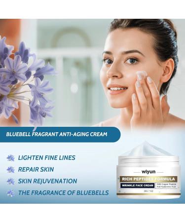 Trendyfave Peptide Moisturiser Anti Wrinkle Face Cream Nourishing Collagen Face Cream with Copper Peptide & Hyaluronic Acid Reduce Fine Line Moisturiser for Oily Skin Firming Beauty - Buy Online on SooperMarket.com