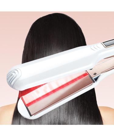 Buy 40W Professional Hair Straightener & Curler | Fast Heating Flat Iron - White US Plug 110-240V | International Shipping Available - Buy Online on SooperMarket.com
