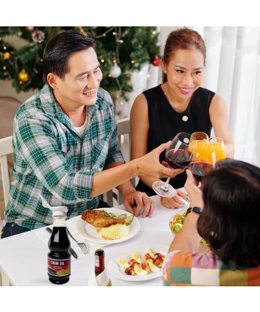 Chin-Su Premium Soy Sauce 8.5 fl oz Bottle - Vegan Dark Sauce for Dipping, Stir Fry, Marinades - 31% Less Sodium (Premium) - Buy Online on SooperMarket.com