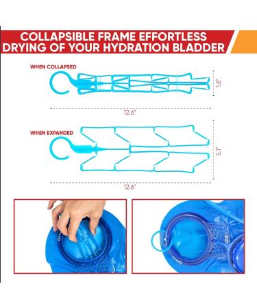 Reservoir Hydration Bladder Cleaning Kit - 6-In-1 Cleaner Set with Brushes, Tablets, and Carry Pouch - Buy Online on SooperMarket.com