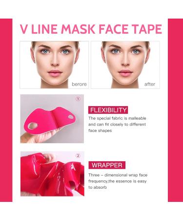Face Mask V Lifting Face Lift Tape Double Chin Reducer Lifting Hydrogel Collagen Mask With Aloe Firming Anti-Wrinkle Mask Earhook Neck Lift Slimming Mask For Women & Men - Buy Online on SooperMarket.com