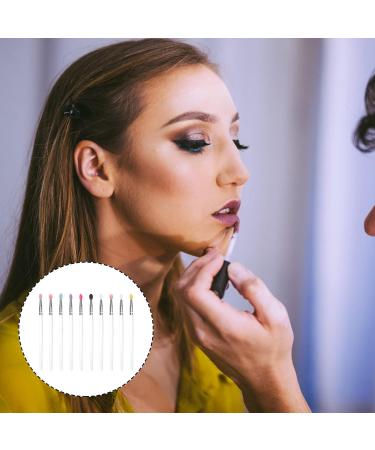 Healeved 10pcs Eye Shadow Brush Facial Scrubber Women Eyeshadow Brush Exfoliating Lip Brush - Buy Online on SooperMarket.com
