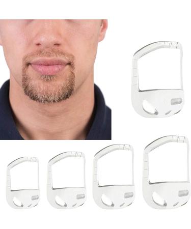 DADYOUPIN Goatee Styling Templates Set - 5 Sizes | Beard Trimming Stencils & Tools for Men's Trendy Goatee Styles - Buy Online on SooperMarket.com
