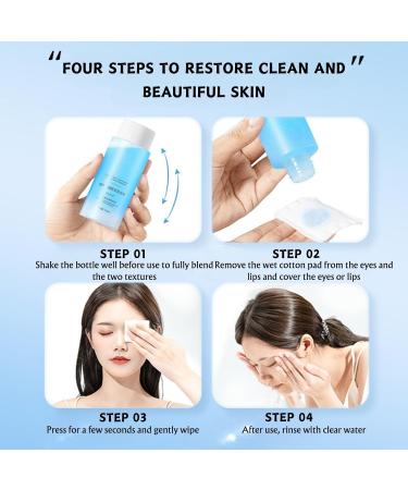 Trendyfave Lip & Eye Makeup Remover Cleansing Oil Makeup Remover For Sensitive & Dry Skin Waterproof Mascara Remover Moisture Deep Cleansing Oil Pure And Light Oil Cleanser With Aloe & Vitamin B5 - Buy Online on SooperMarket.com