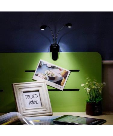 Portable LED Reading Lamp - 8 LED USB Clamping Light Flexible 360 Arm Ideal for Night Reading in Bed - Black - Buy Online on SooperMarket.com