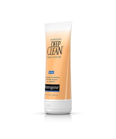 Neutrogena Deep Clean Daily Facial Cream Cleanser - 7 fl. oz | Beta Hydroxy Acid | Oil-Free & Non-Comedogenic - Buy Online on SooperMarket.com