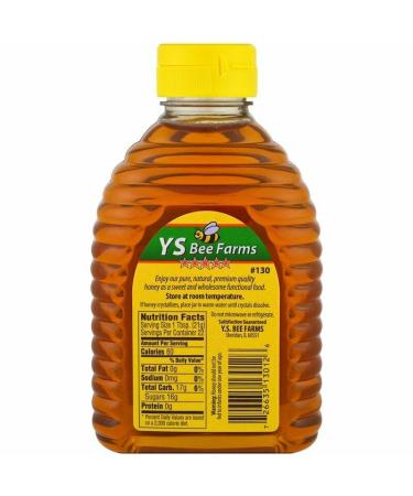 Buy Y.S. Eco Bee Farms Pure Clover Honey 16 oz - Premium Organic Sweetener - Buy Online on SooperMarket.com