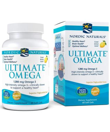 Nordic Naturals Ultimate Omega 640 mg - 60 Soft Gels, Lemon Flavor | Omega-3 Fish Oil - Buy Online on SooperMarket.com