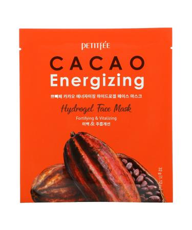 Petitfee Cacao Energizing Hydrogel Face Mask - 5 Pack (1.12 oz) | Revitalize & Refresh - Buy Online on SooperMarket.com