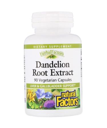 Natural Factors Dandelion Root Extract 90 Vegetarian Capsules
