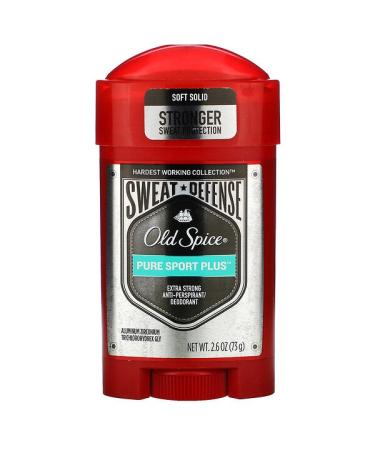 Old Spice Pure Sport Plus Extra Strong Anti-Perspirant/Deodorant Soft Solid 2.6 oz (73 g)