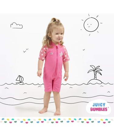 Juicy Bumbles Baby Swimsuit - One Piece Toddler Swimming Costume - Short Sleeve Boys and Girls Swimming Costume (1 Year, Starfish) - Buy Online on SooperMarket.com