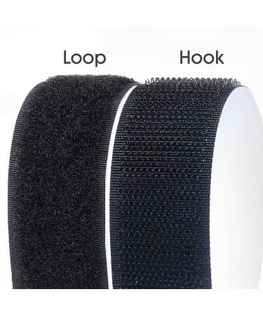 Hook Loop Strips with Adhesive - Melsan Industrial Strength Sticky Back Fasteners Hook and Loop Tape for Mounting  Hanging  or Organizing Items Indoors or Outdoors | Black  12 Pairs 1x7 Inch - Buy Online on SooperMarket.com