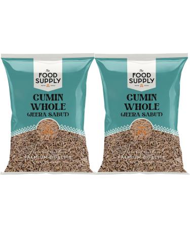 Cumin Seeds 2x100g Whole Cumin Jeera Seeds - Finest Premium Quality | 100% All Natural | No additives or preservatives