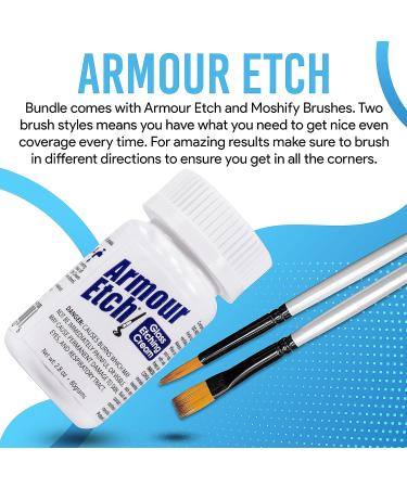 Armour Etch Glass Etching Cream Starter Kit 2.8oz + Moshify Application Brushes - Buy Online on SooperMarket.com