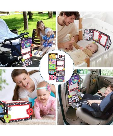 Venditer Baby Mirror Toys | Educational Foldable Prone Toys for Newborns 0-9 Months | High Contrast Black & White Children's Toy - Buy Online on SooperMarket.com