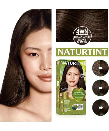 Naturtint Permanent Hair Colour Gel 4WN Radiant Nature Brown Glamour Plant Enriched Ammonia Free Long Lasting Grey Coverage and Radiant Colour Nourishment and Protection - Buy Online on SooperMarket.com