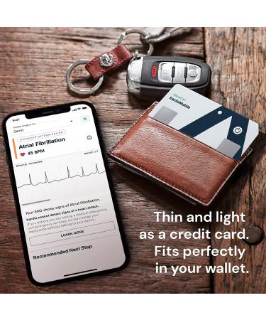 KardiaMobile Card EKG Monitor - Detects AFib & Irregular Heart Rhythms - Instant Results in 30 Sec - Fits in Wallet - Easy to Use - Buy Online on SooperMarket.com