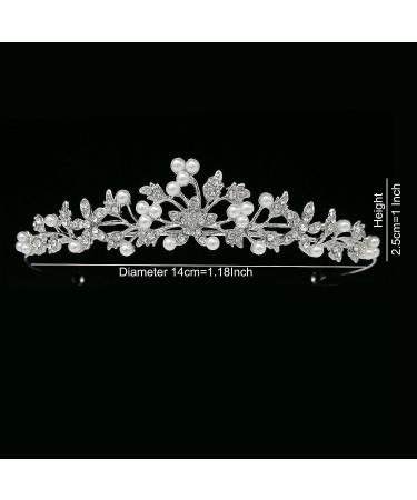 Rhinestone Crystal Tiara Headband for Women - Princess Crown for Birthday, Pageant, Wedding, Prom - A-006 - Buy Online on SooperMarket.com
