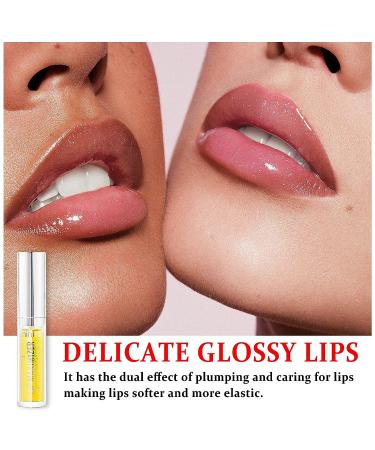 QIUFSSE Lip Plumper Gloss - Hydrating, Plumping, and Anti-Aging Lip Care for Softer, Fuller Lips - Natural Lip Plumping Gloss - Buy Online on SooperMarket.com